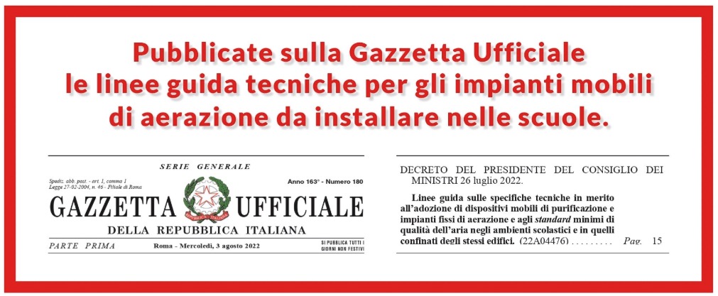 Gazzetta Ufficiale - Linee Guida per le Scuole